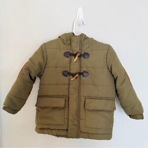 Tahari Toddler Boys Olive Green Coat - Size 2T